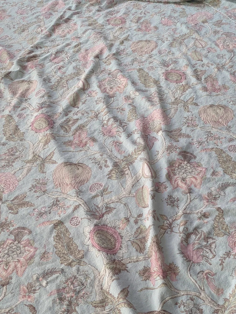 Pottery Barn Cosette Palampore Full Queen Duvet 2 Euro Shams Linen Cotton RARE
